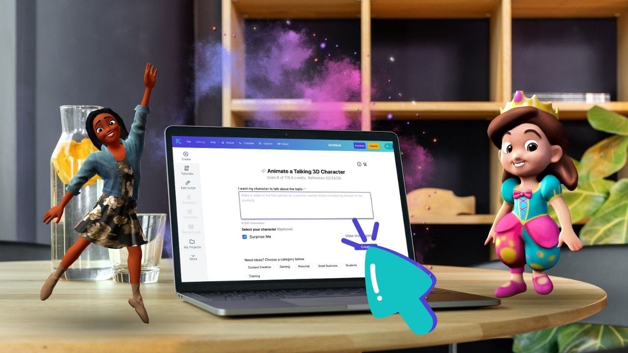 Krok po kroku: tekst wprowadzany w panelu AI ewoluujący w wirujące galaktyki gwiazd i planet